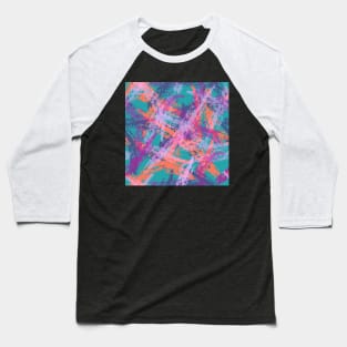 Abstract Draw Pastel Color Fashion Baseball T-Shirt